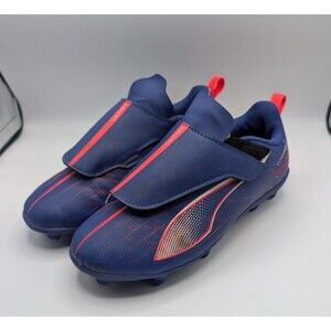 Puma Ultra 5 Play V Kids Soccer Cleats Size 13 Laceless FG/AG Blue Orange 107914